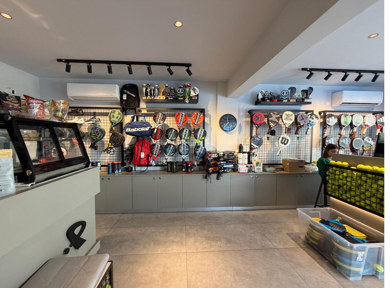 Inside the PadelPro pro shop